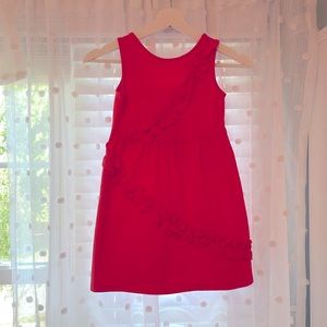 Janie and Jack Girls Dress, Size 6, Orange